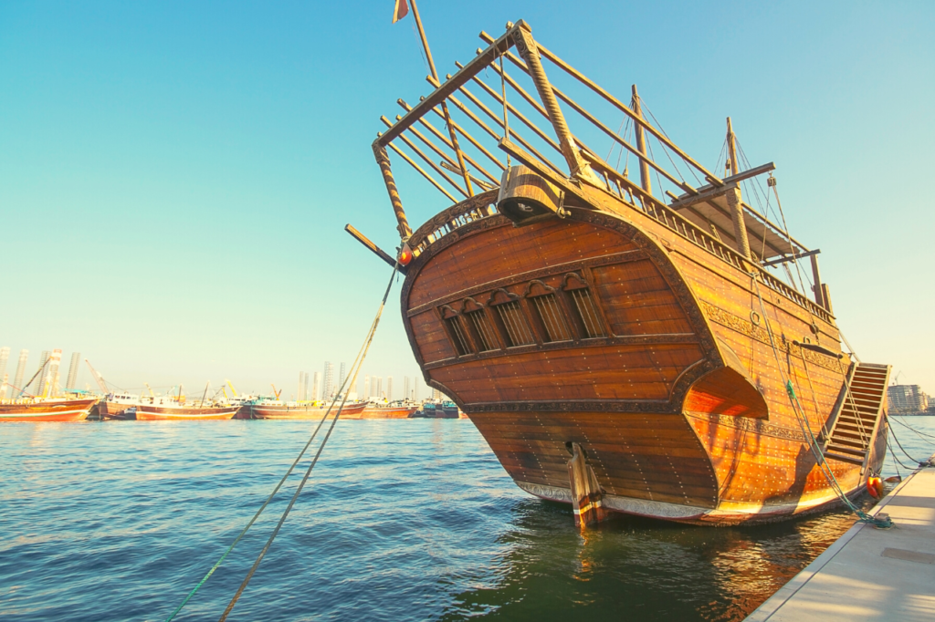 A typical dhow cruise in Fujairah.