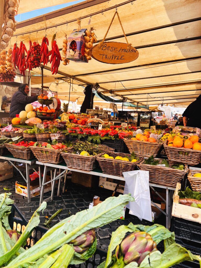 Fresh Produce in Campo de Fiori, Rome
