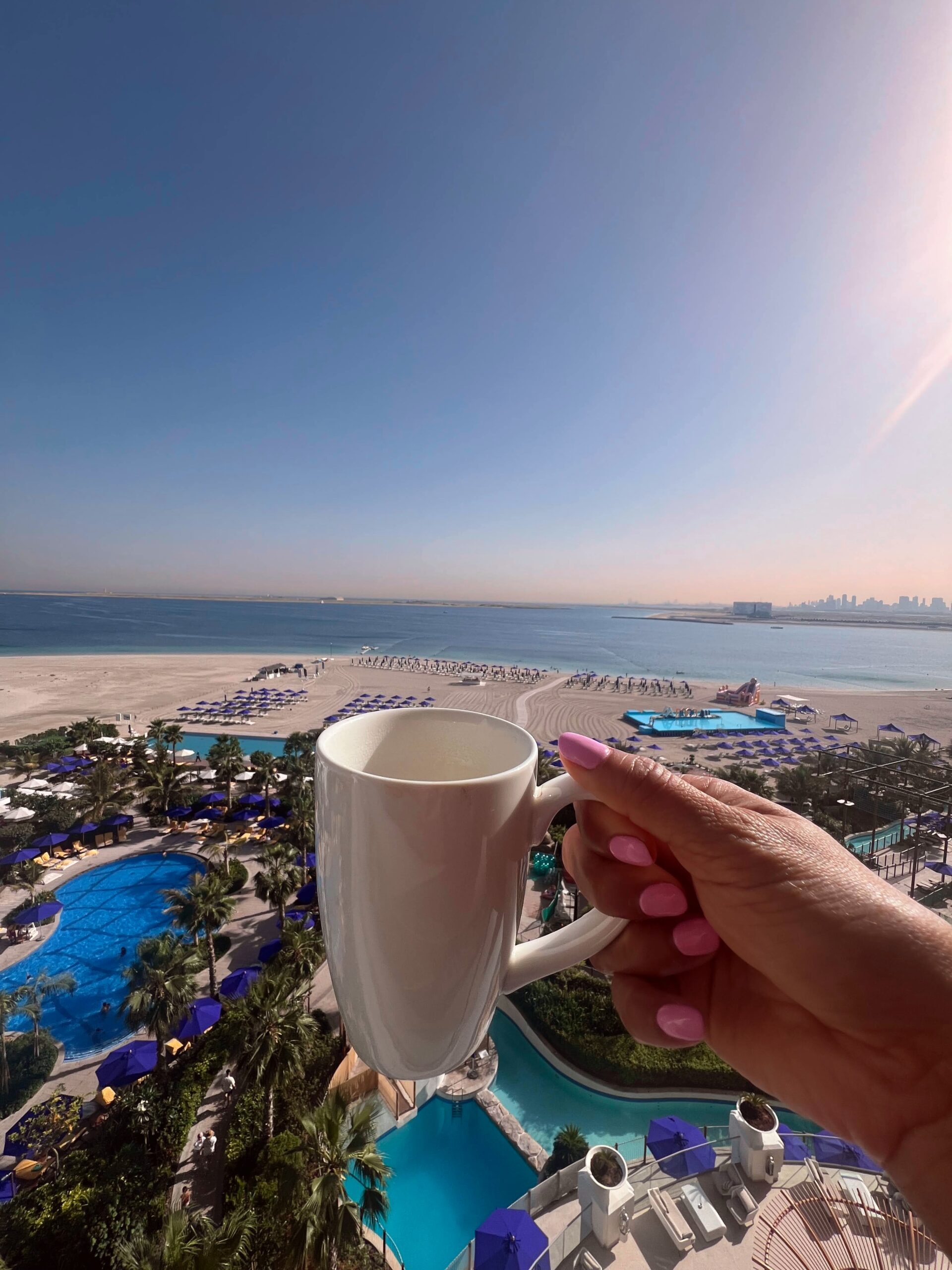 The Centara Mirage Hotel in Dubai Island.