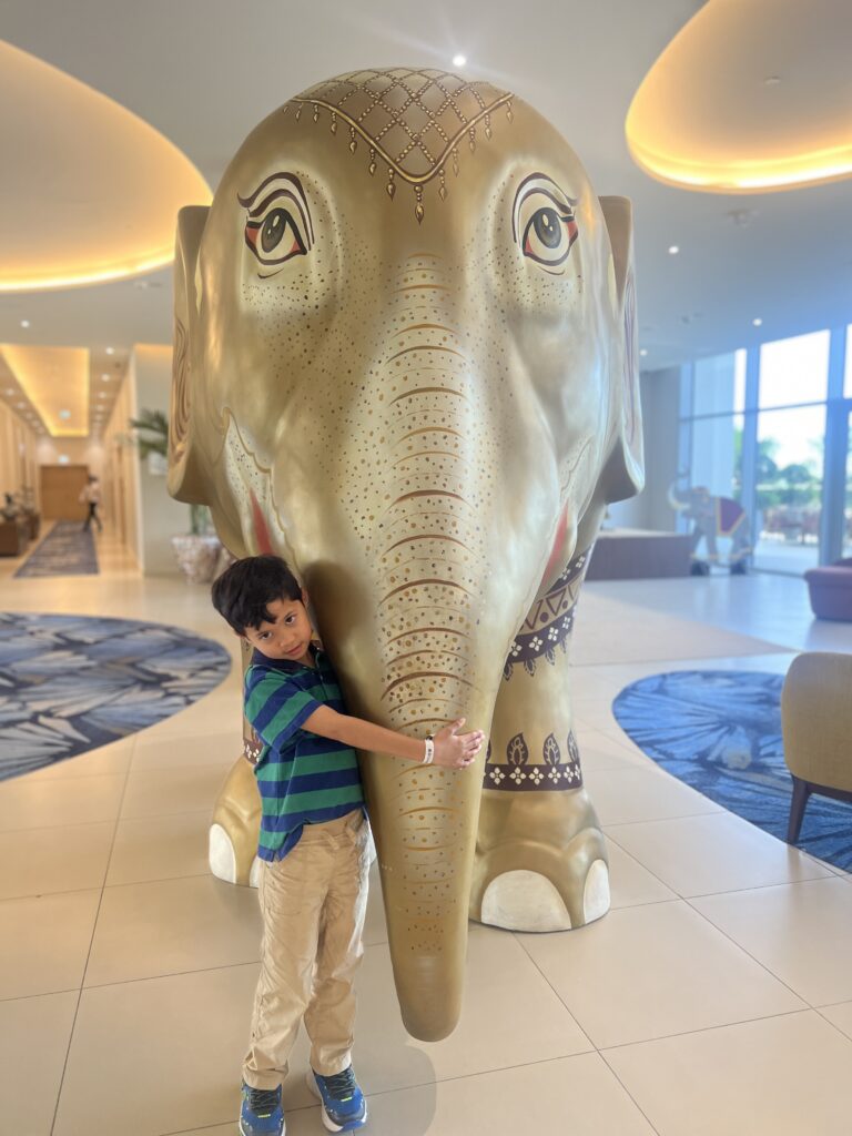 The elephant statue at Centara Mirage